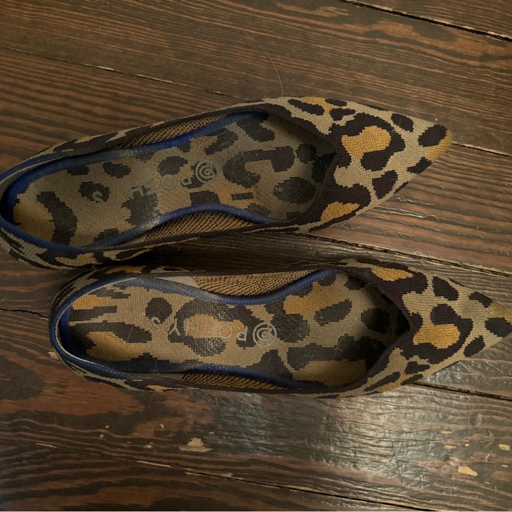 Rothy’s The Point In Leopard Print, Size 9.5 - image 2